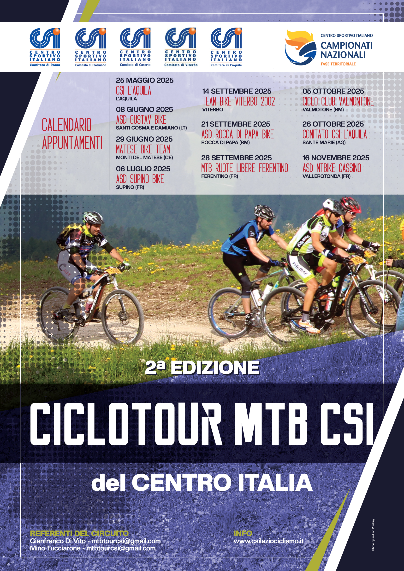 Locandina II° CicloTour MTB del Centro Italia